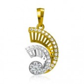 Beautifully Crafted Diamond Pendant Set in 18k gold with Certified Diamonds - LPT2130P, LPT2130EP